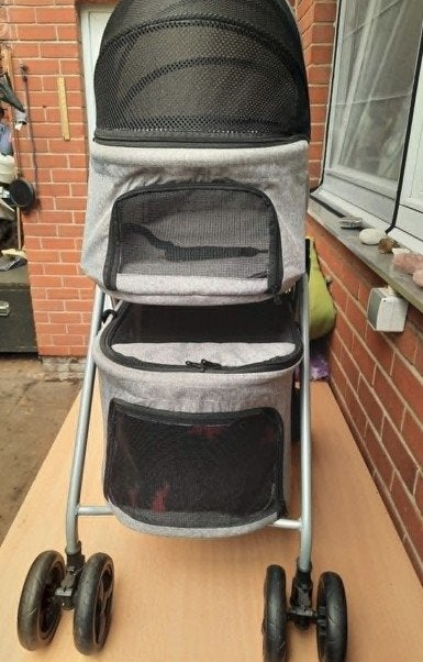 hondenbuggy, Animaux & Accessoires, Accessoires pour chiens, Comme neuf, Poussette pour chien, Autres marques, Enlèvement ou Envoi