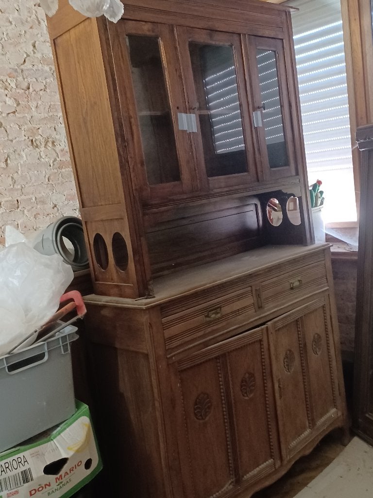 oude kast uit grootmoederstijd, Ophalen