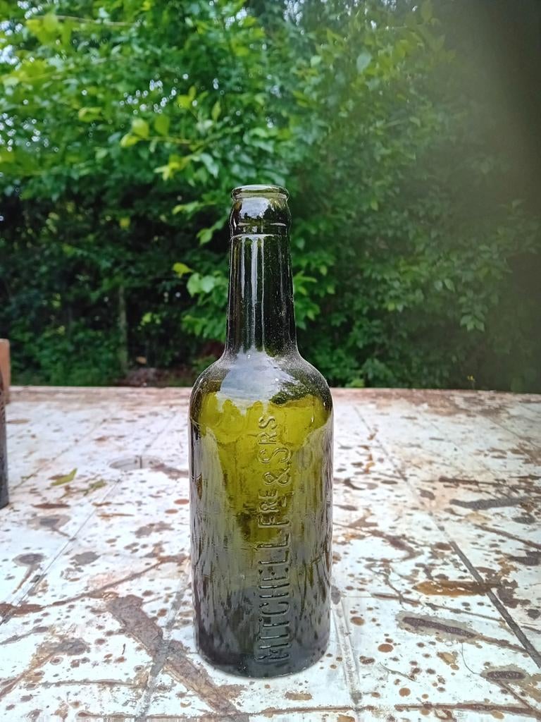 Ancienne bouteille de bière vintage Mitchell Free Srs, Collections, Enlèvement ou Envoi