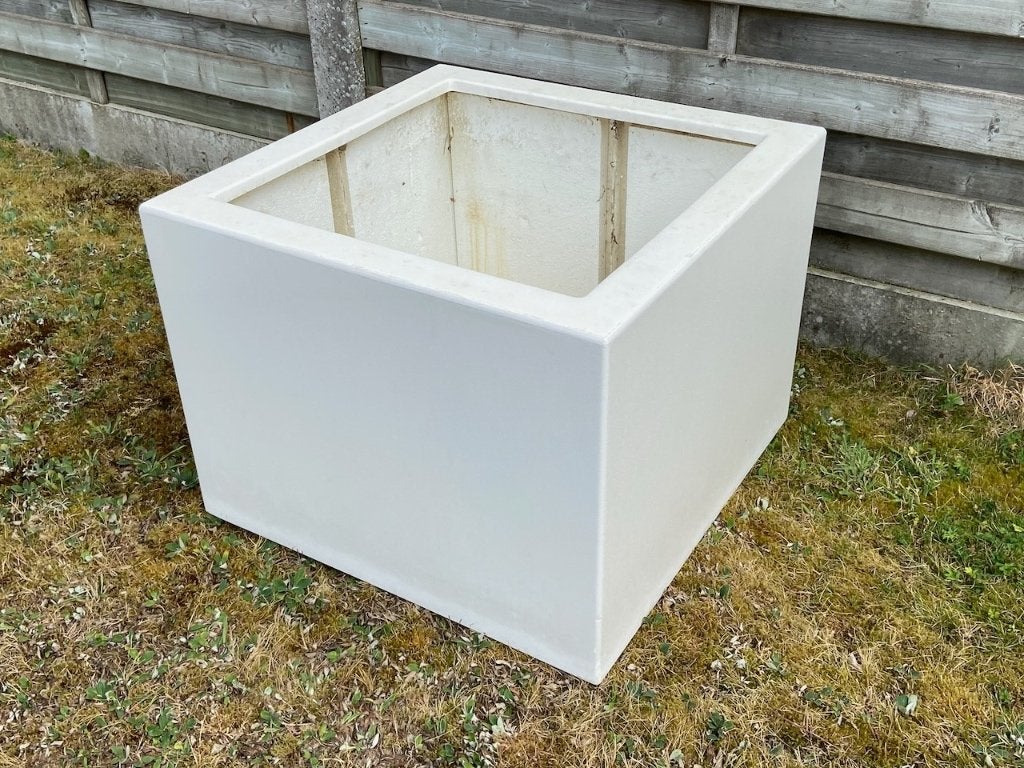 Polyester plantenbak 80x80x60, Tuin en Terras, Ophalen, Kunststof, Gebruikt, Vierkant