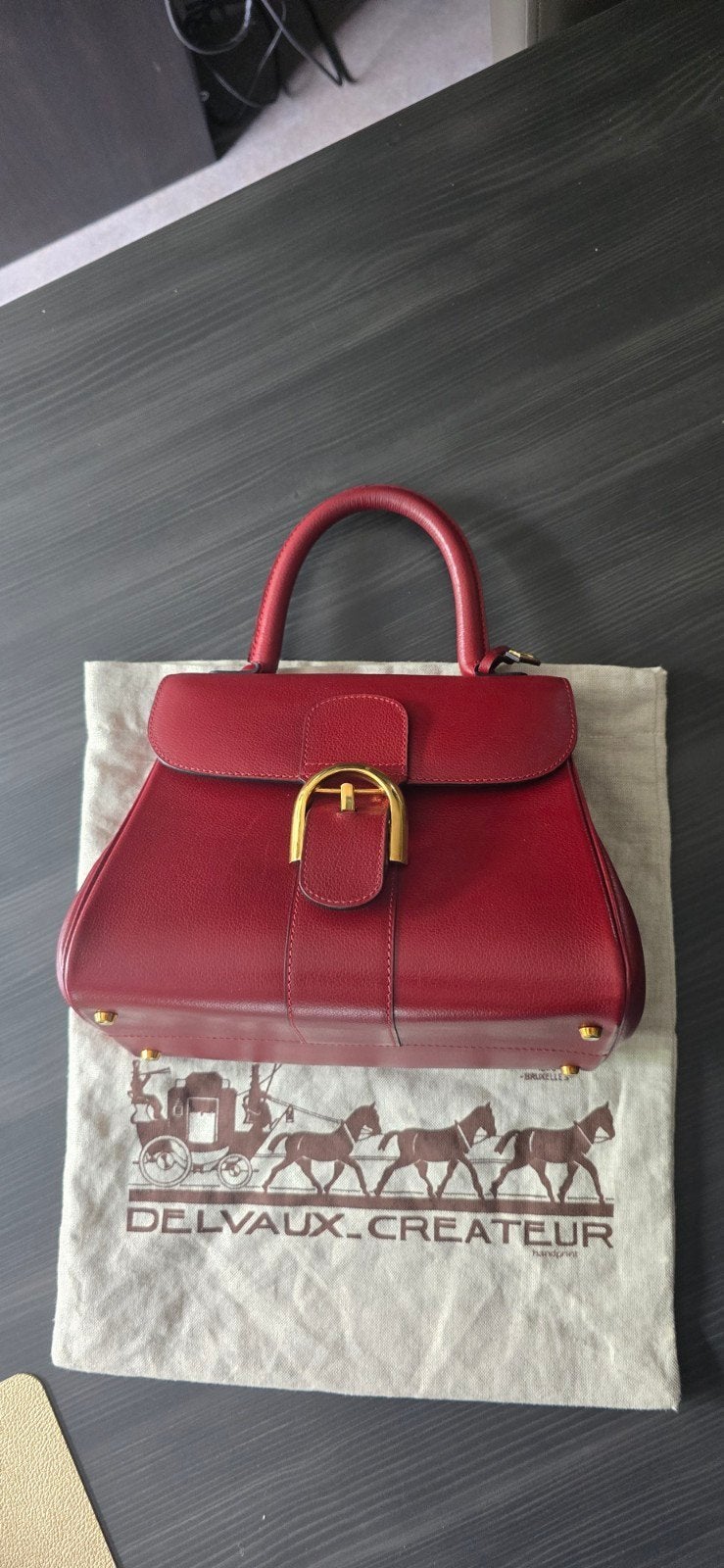 pm delvaux, Ophalen, Zo goed als nieuw, Rood, Handtas