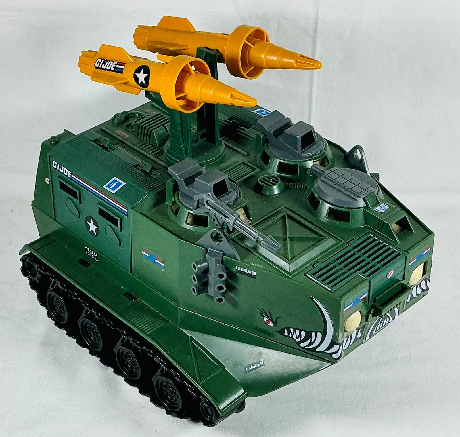 GI JOE Warthog AIFV tank Pawtucket 1988 Hasbro, Gebruikt, Consumentenservice@hasbro.co.uk, T’hofvest 6d, 1702 Groot Bijgaarden