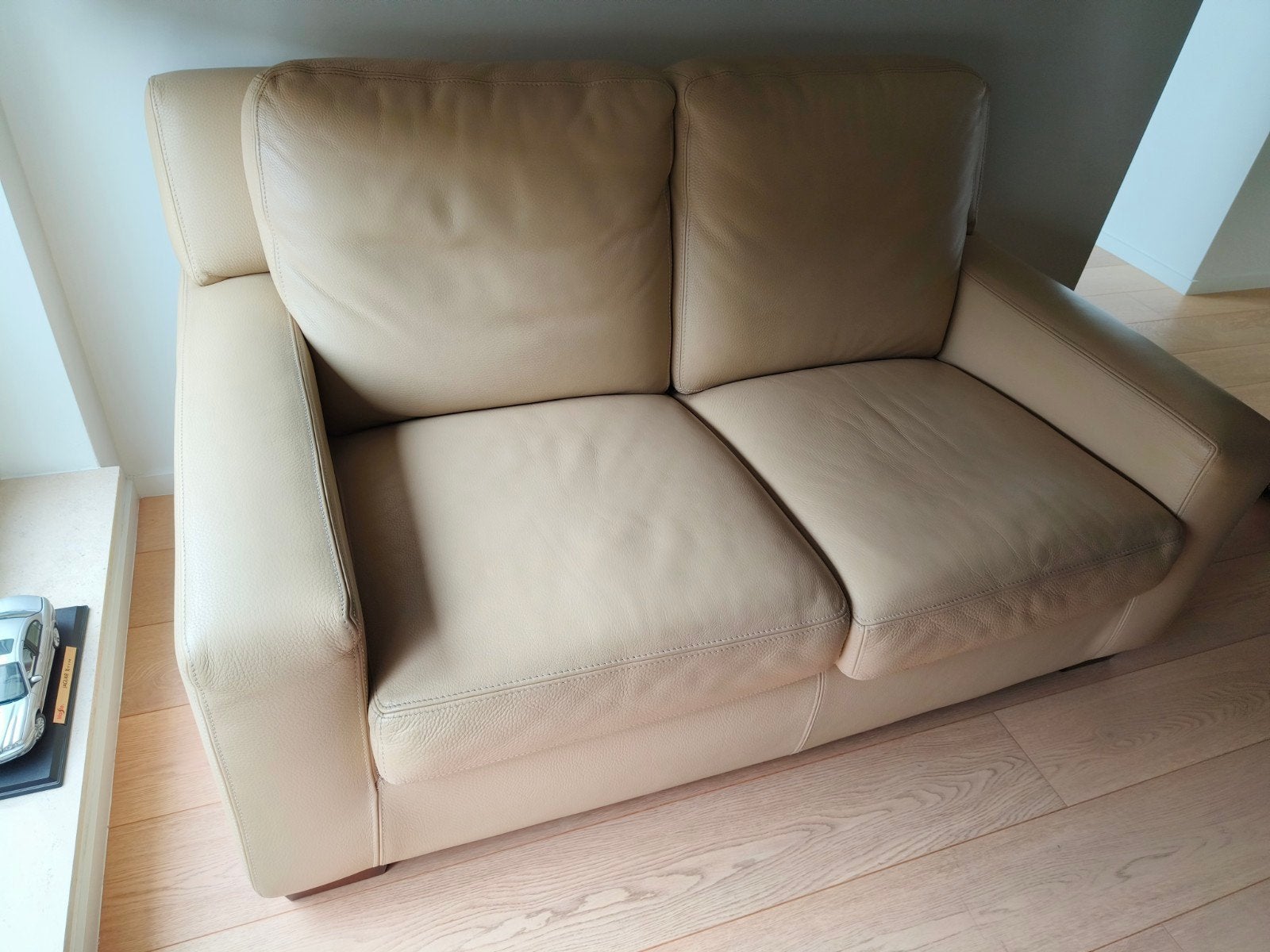 zetel in leder, 75 à 100 cm, Comme neuf, Enlèvement, 150 à 200 cm