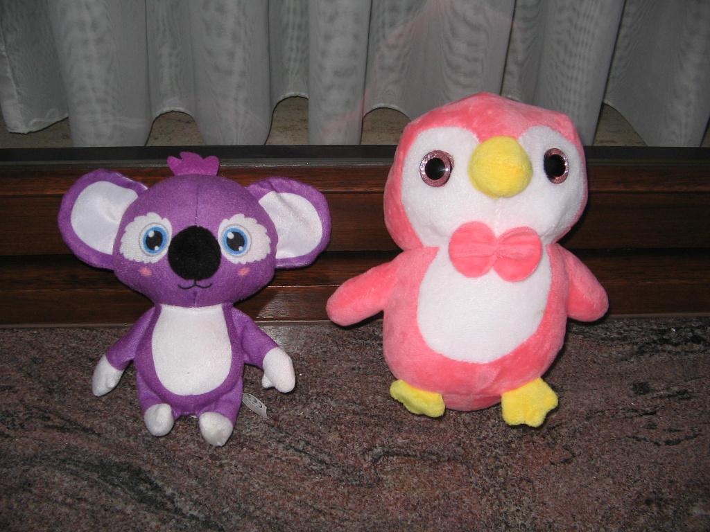 2 knuffels (zie omschrijving), Ophalen, Zo goed als nieuw, Overige typen, Klein (minder dan 20 cm)