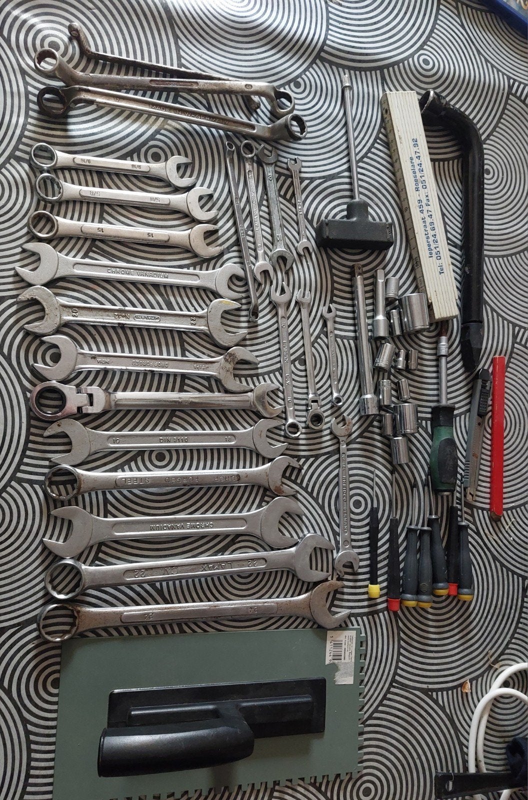 werkmateriaal gereedschap, Ophalen