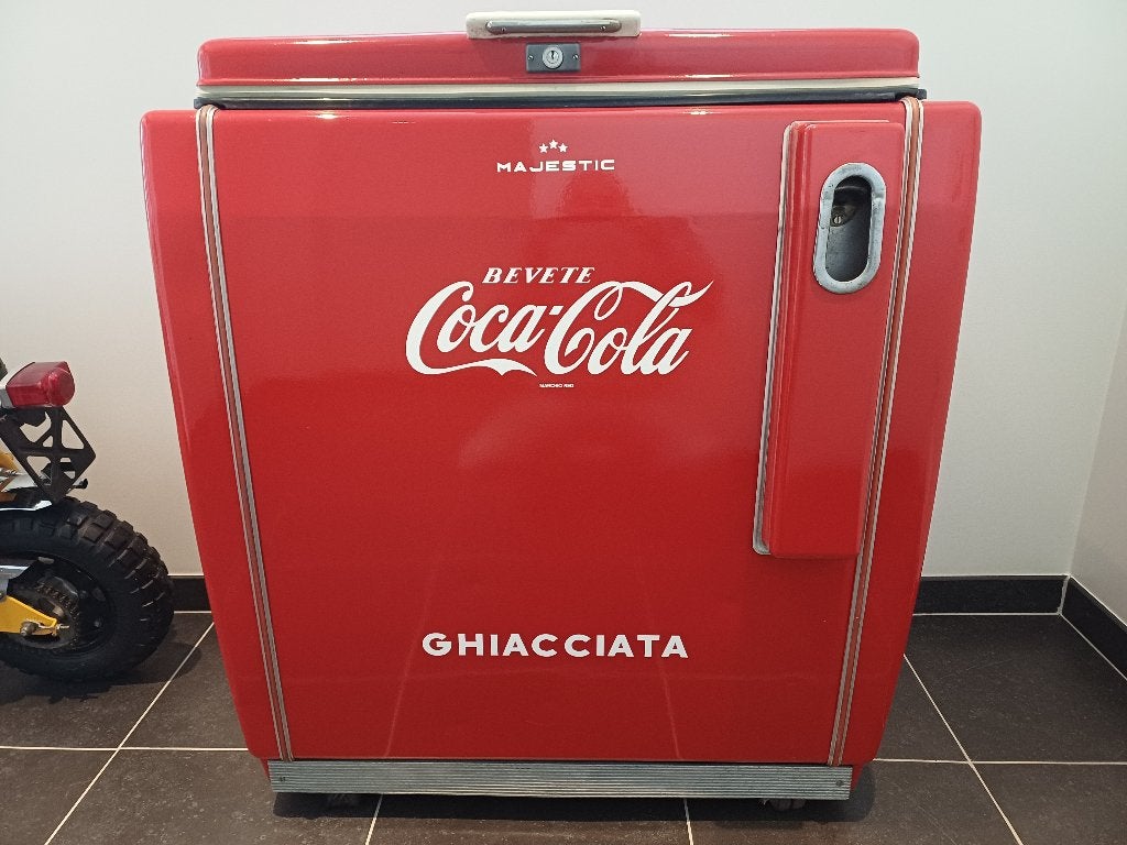 gerestaureerde vintage coca-cola  cooler uit jaren 50, Elektronische apparatuur, Koelkasten en IJskasten, 150 tot 200 liter, Zonder vriesvak