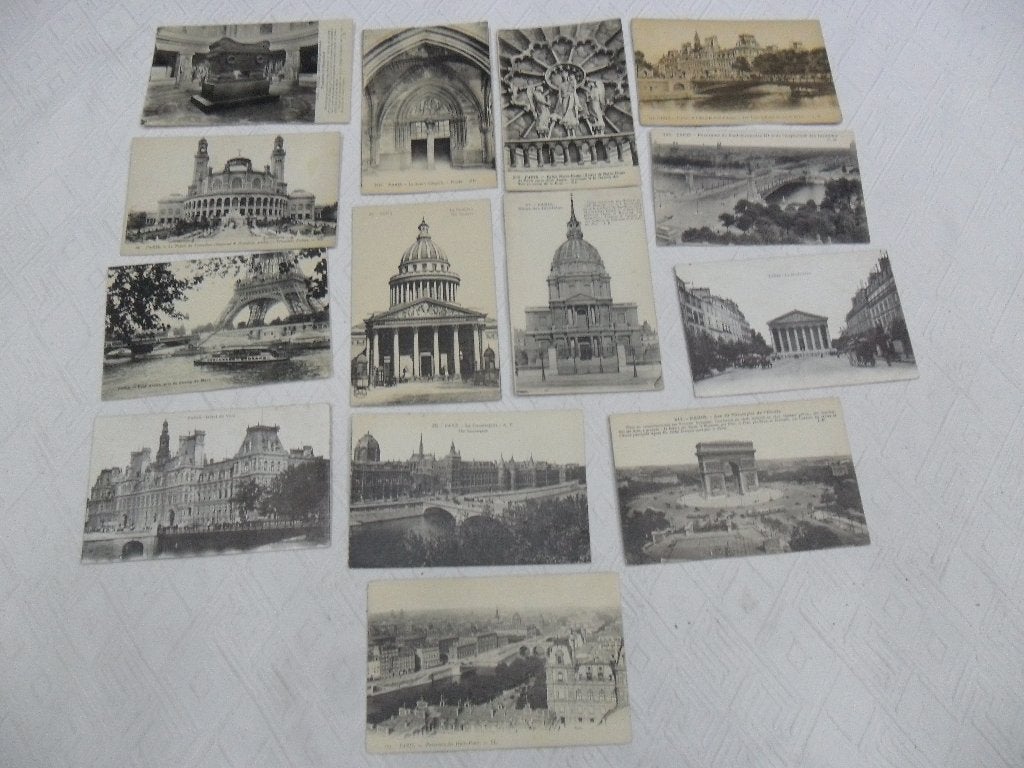 Vintage 14 cpa niet naar PARIJS gereisd, staat zie foto's, Verzamelen, Postkaarten | Buitenland, Ophalen of Verzenden, 1920 tot 1940