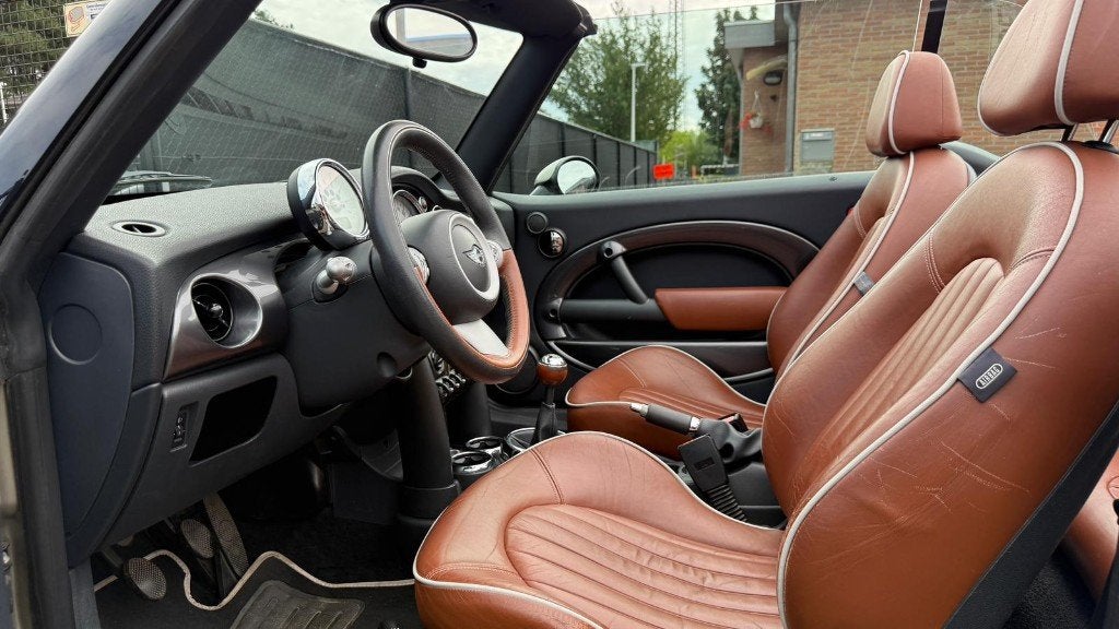 Mini Cooper Cabrio 1.6 İ | Zeer Nette Staat - Cruise Control, Autos, Cuir, Argent ou Gris, Achat, Entreprise