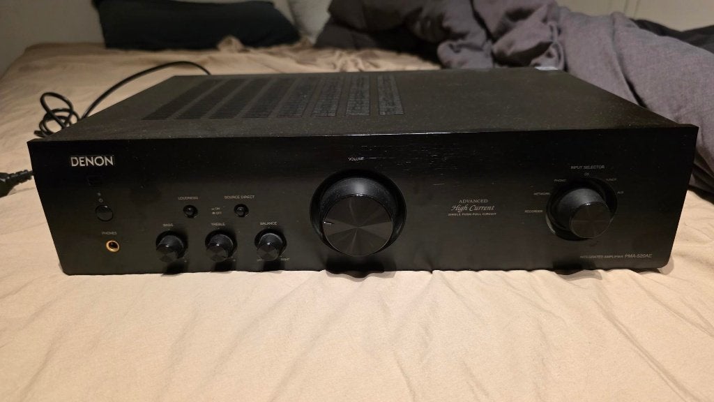 Denon PMA-520AE Geïntegreerde Versterker (Zwart), Denon, Ophalen of Verzenden, Zo goed als nieuw, 60 tot 120 watt