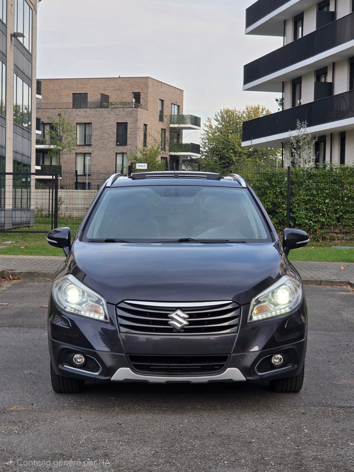 Suzuki S-Cross (Automaat-Benzine-Euro6), Auto's, Automaat, Zwart, Leder, 5 zetels