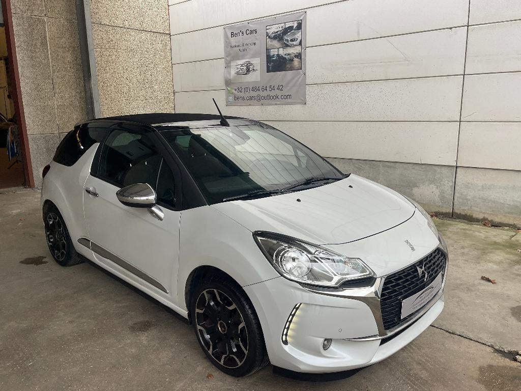 Citroen DS3 Cabrio 1.2i 110pk * GPS/Camera/Airco *, Auto's, Stof, Cabriolet, Wit, Bedrijf