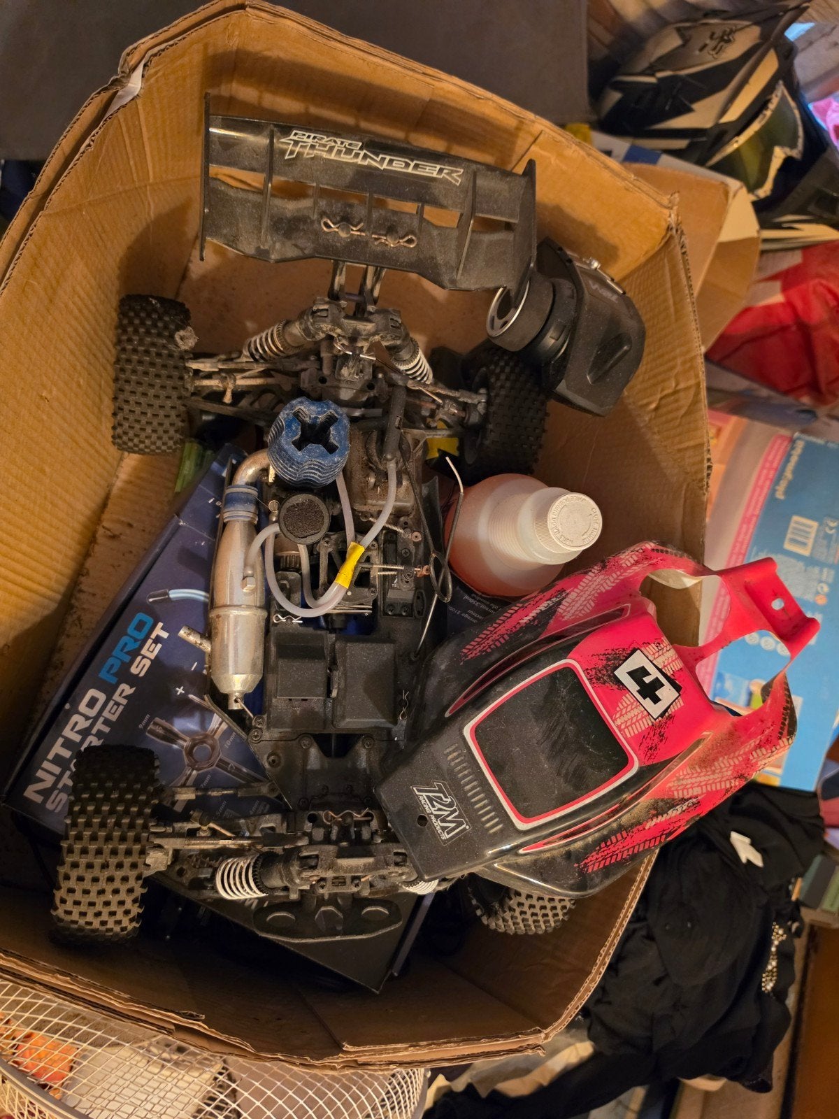 Rc auto op nitro, Ophalen
