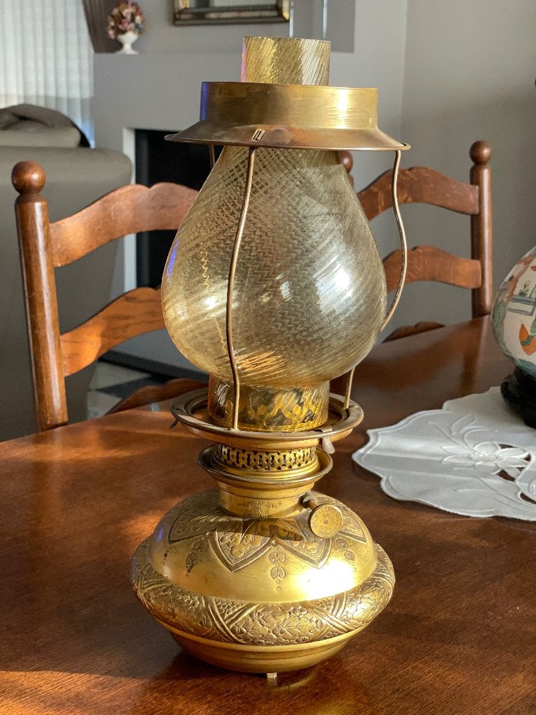 Antieke olielamp, Ophalen