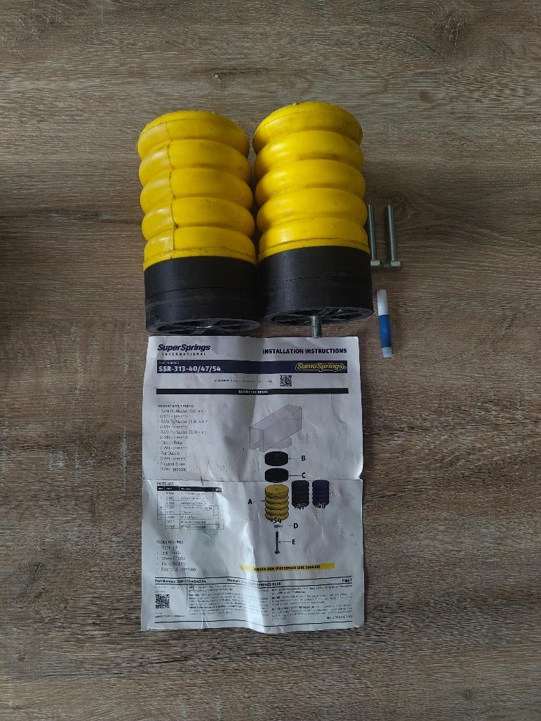 SumoSprings Fiat Ducato/Peugeot Boxer SSR-313-54, Caravans en Kamperen, Mobilhome-accessoires, Zo goed als nieuw, Ophalen of Verzenden