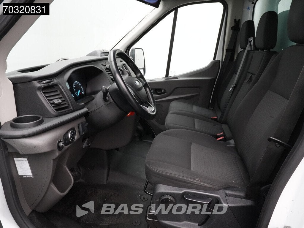 Ford Transit 130pk D'Hollandia Laadklep Zijdeur Bakwagen Cam, Auto's, Stof, Euro 6, 4 cilinders, Wit