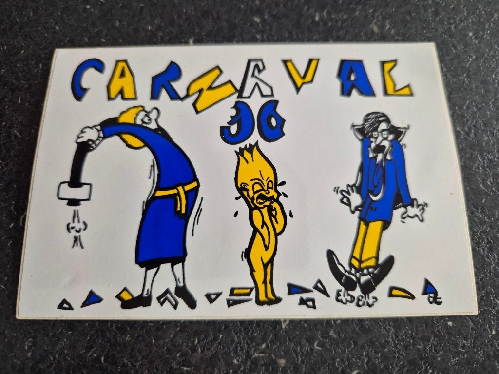 Carnaval Aalst sticker 1996, Ophalen of Verzenden