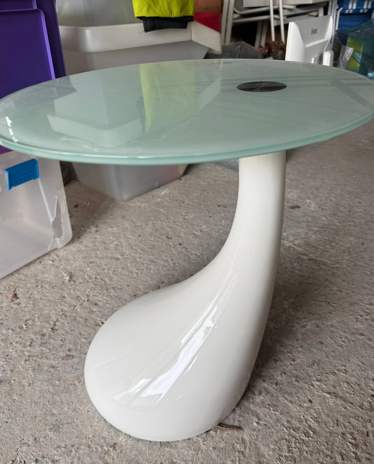 Table d'appoint, Maison & Meubles, Rond, Moins de 55 cm, Verre, Enlèvement