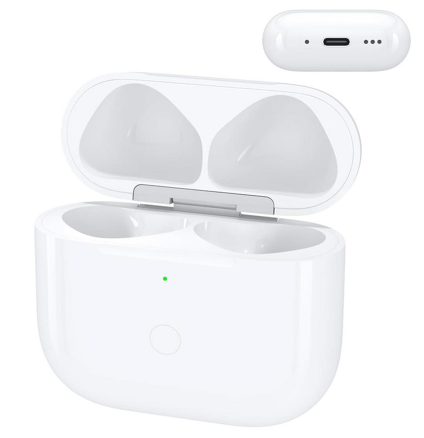 Draadloze Oplaadcase voor Apple Airpods 4, Telecommunicatie, Mobiele telefoons | Oordopjes, Ophalen, Zo goed als nieuw, Wit, Apple
