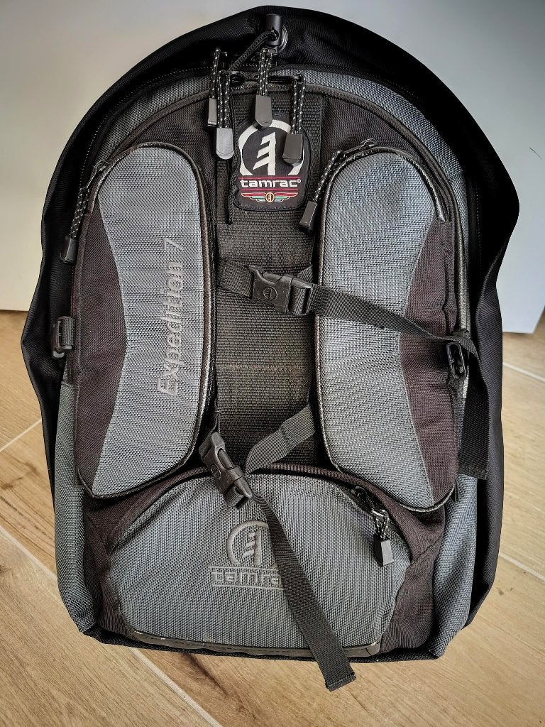 Tamrac Expedition 7 (5587) - fotorugzak voor DSLR + lenzen, Audio, Tv en Foto, Gebruikt, Rugtas, Ophalen of Verzenden, Zijvakken