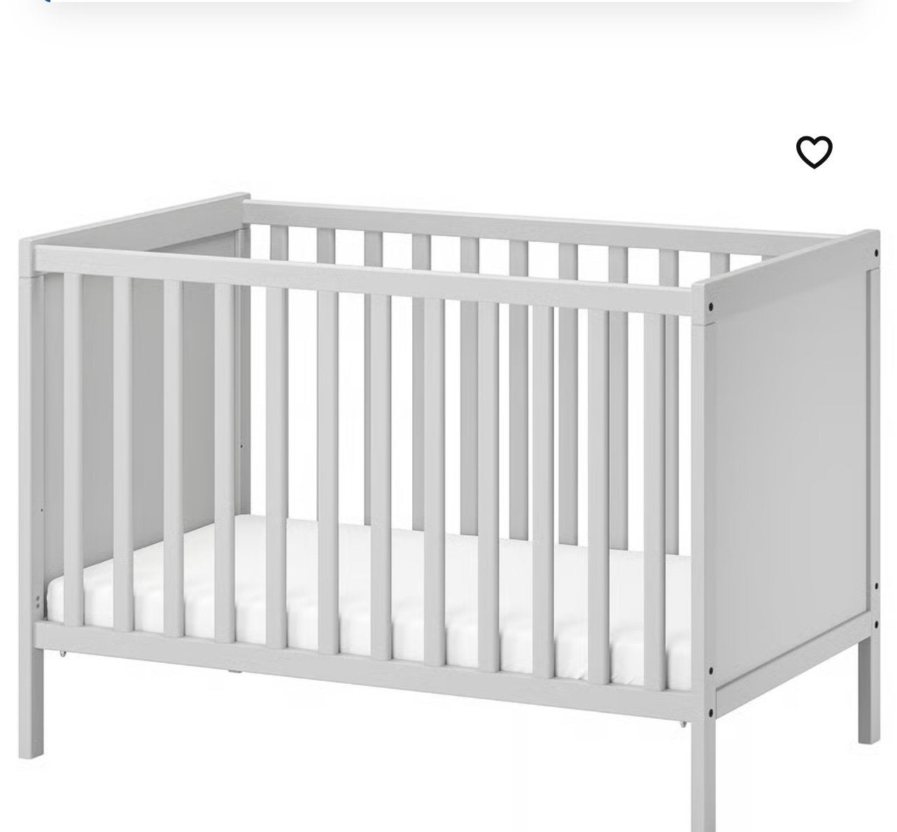 Lit cage enfant blanc sundvik, Enlèvement, Comme neuf, Lit