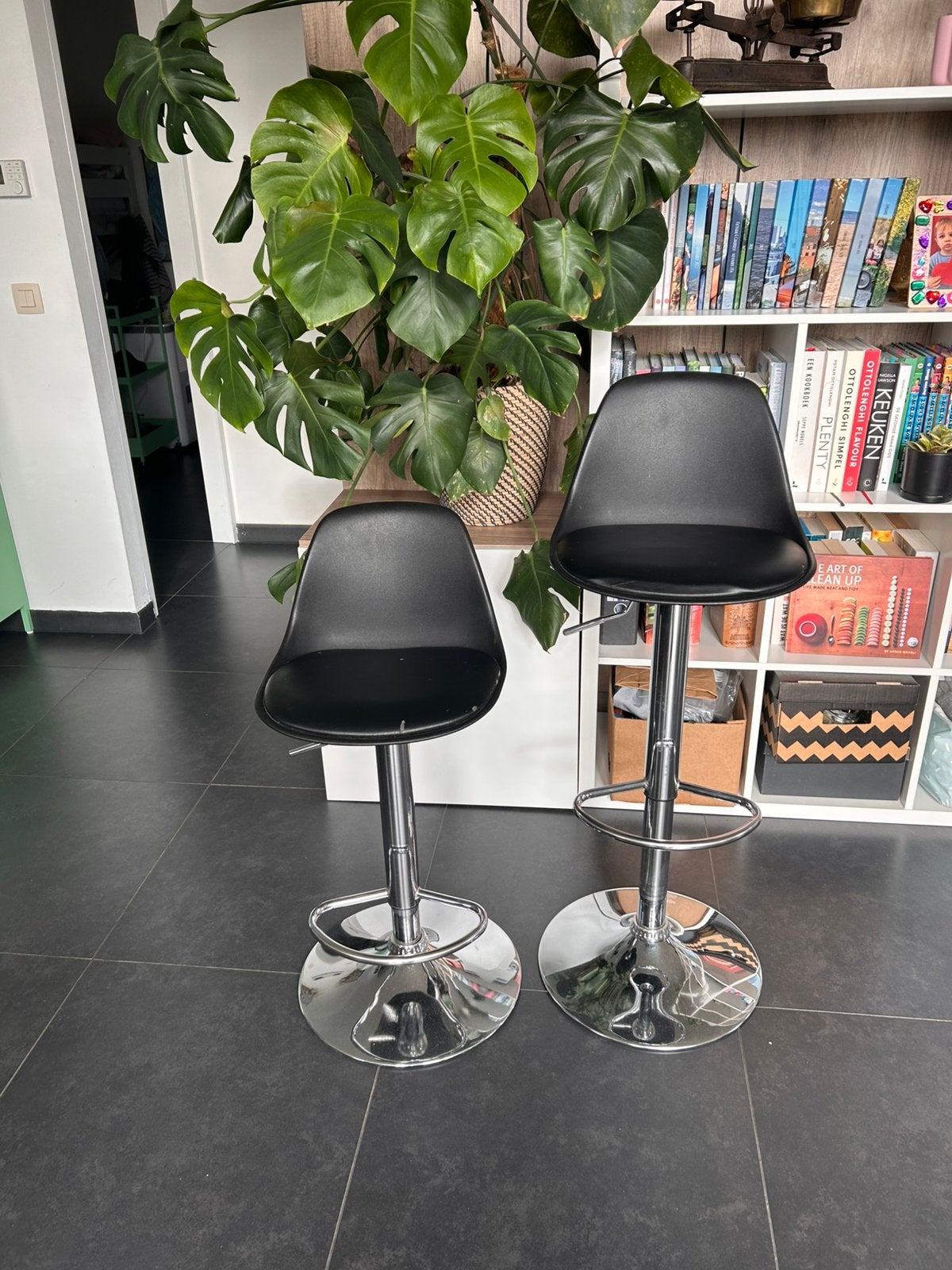 2barkrukken, Maison & Meubles, Synthétique, 2 tabourets, Enlèvement, Utilisé