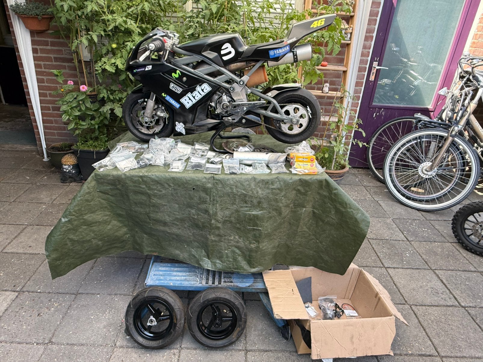 Minibike Blata B1 Origami 40 cc watergekoeld, Ophalen of Verzenden, Gebruikt