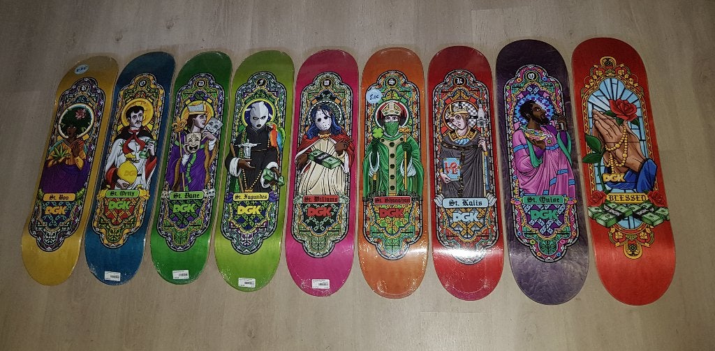 DGK Ghetto Disciples 9 Deck Collection (zeldzaam), Sport en Fitness, Skateboarden, Ophalen of Verzenden, Nieuw, Skateboard