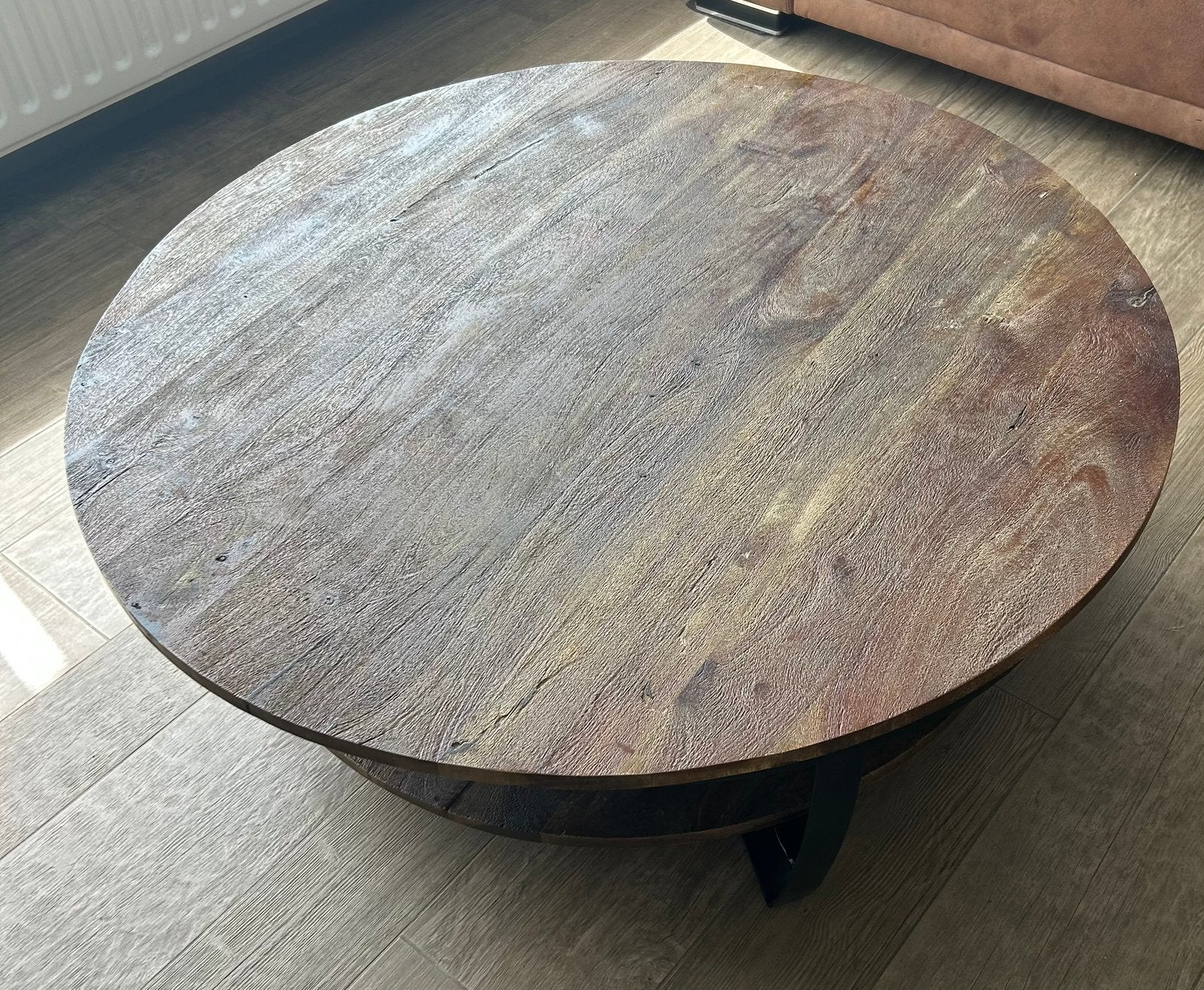 Salontafel, Huis en Inrichting, Tafels | Salontafels, Ophalen, Zo goed als nieuw, Rond