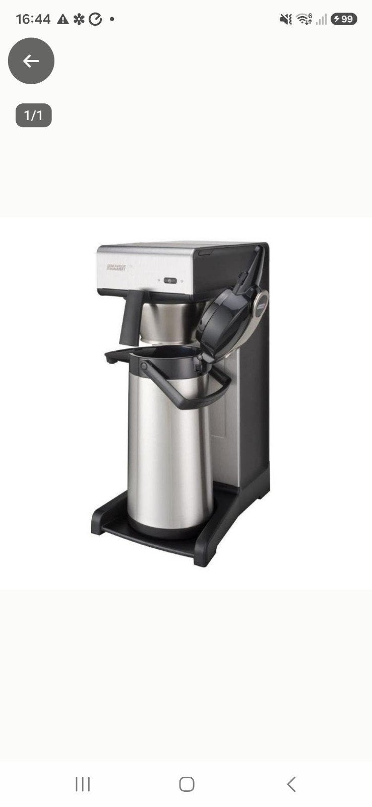 bravilor Bonamat koffiezet met thermos, Electroménager, Café moulu, Utilisé, 10 tasses ou plus, Enlèvement