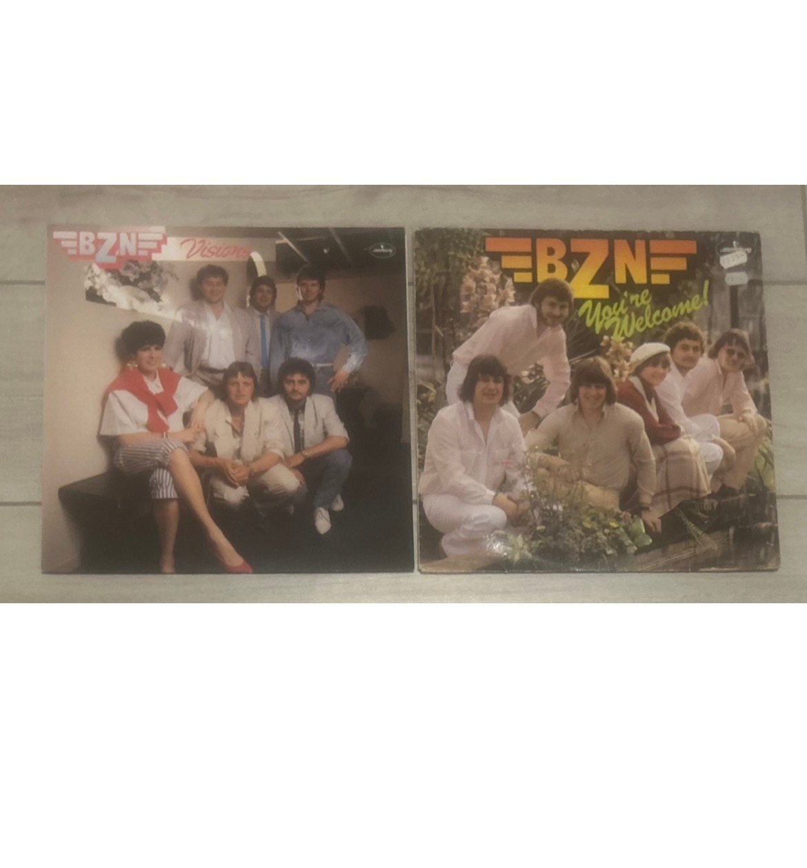 2 lp’s van BZN “Visions” en “You’re Welcome!”, LP, Gebruikt, Ophalen of Verzenden, Pop