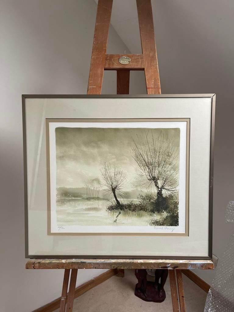 Bernard Charoy - The Lake, Antiek en Kunst, Kunst | Schilderijen | Klassiek, Ophalen