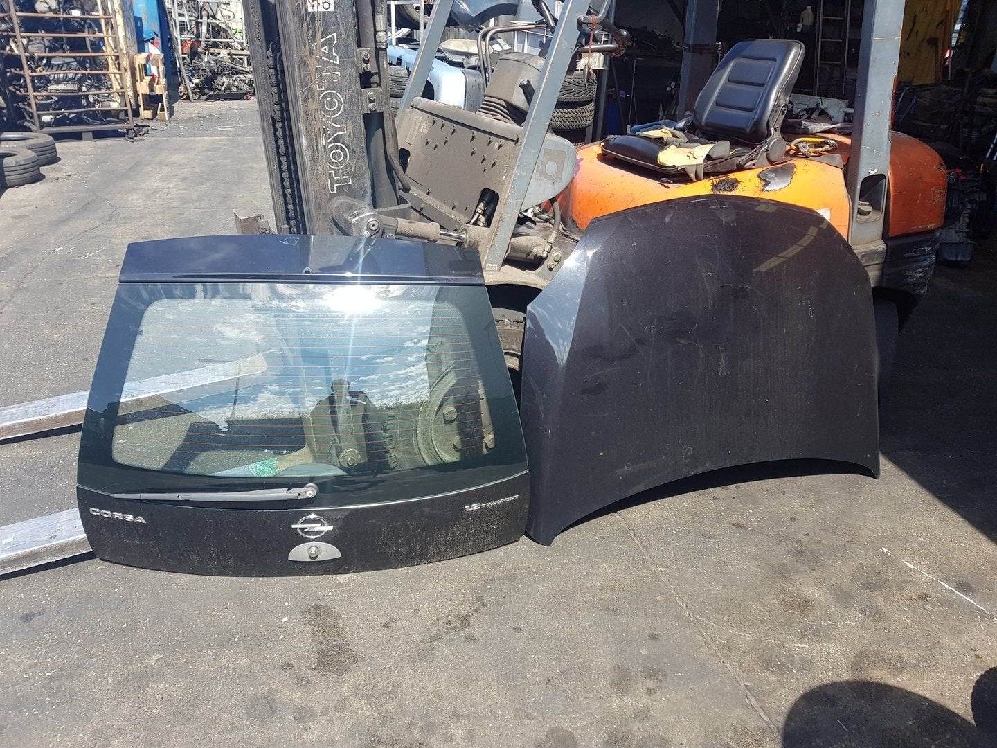 OPEL CORSA C ACHTERKLEP +MOTORKAP, Auto-onderdelen, Gebruikt, -, Opel, Ophalen of Verzenden