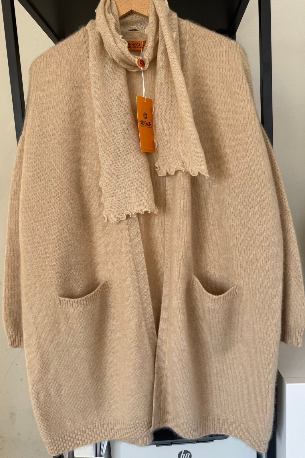100% Cashmere Cardigan, Ophalen of Verzenden, Nieuw, Beige