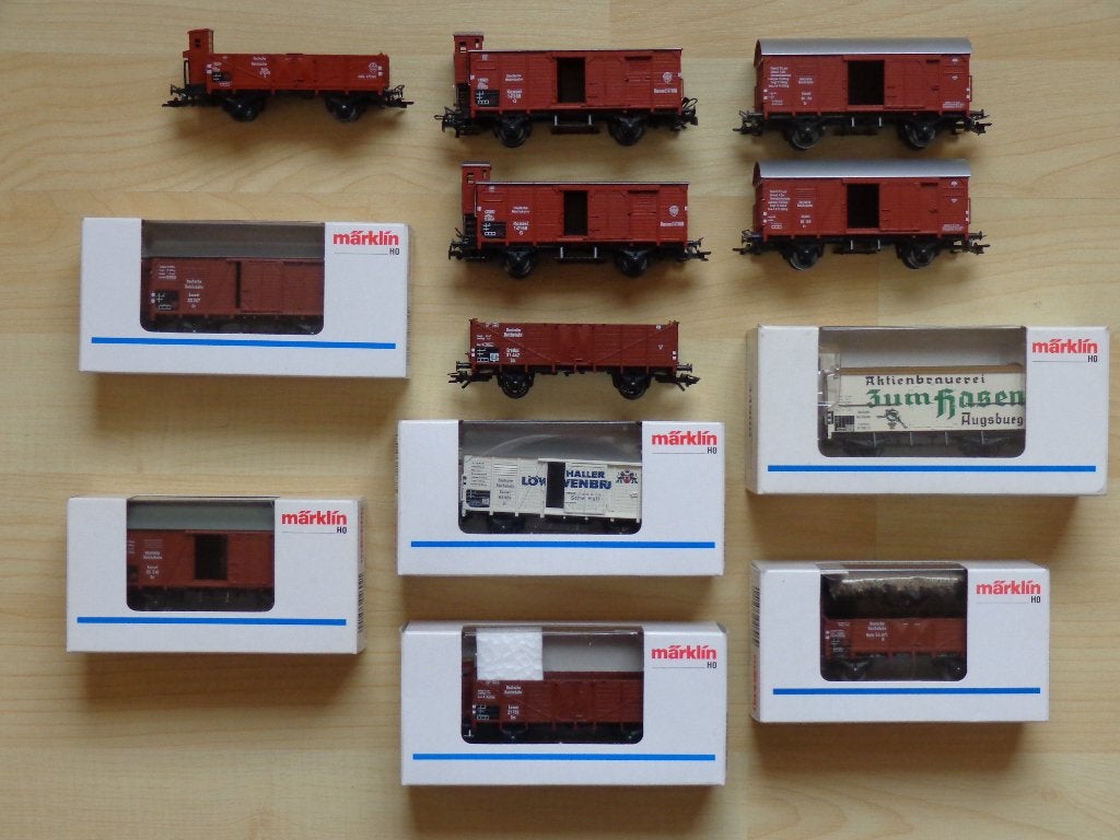 Marklin ho DRG Lot de 12 wagons divers à l'état neuf., Enlèvement ou Envoi, Neuf, Wagon, Märklin