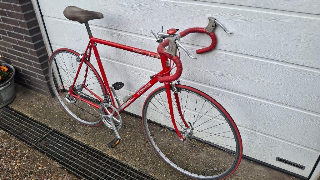 Retro/vintage Motobecane racefiets koersfiets alles in orde, Fietsen en Brommers, 55 tot 59 cm, Ophalen, Velgrem, Motobecane koersfiets racefiets vintage retro fiets koers velo