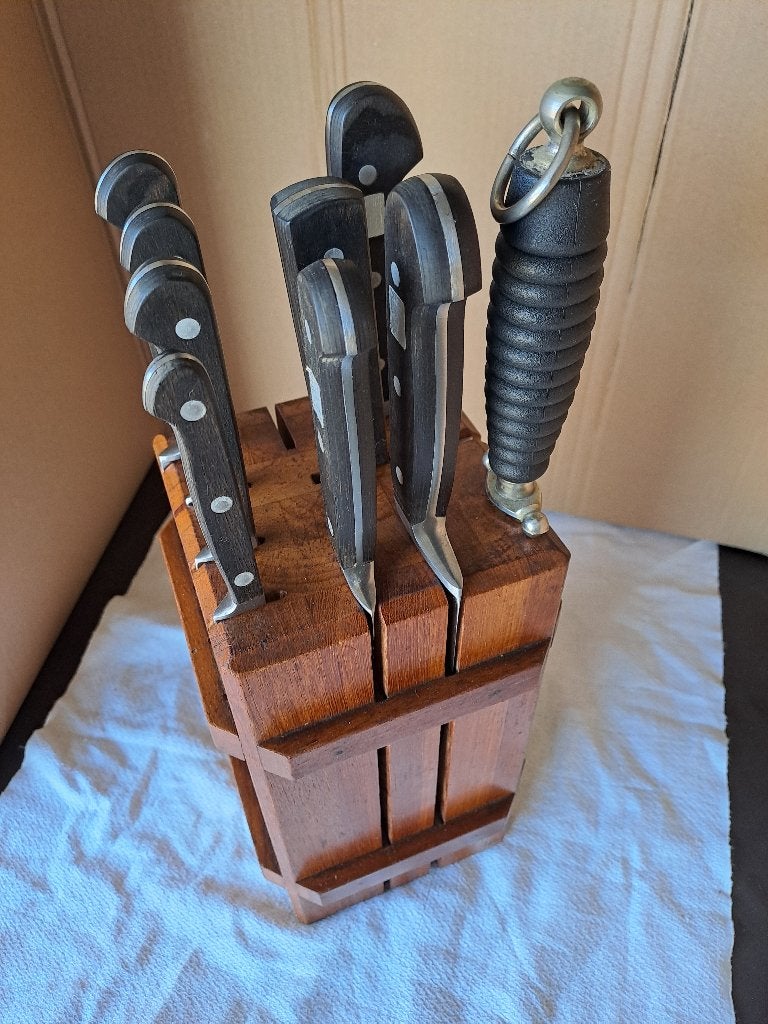 Wüsthof Dreizackwerk Pro keukenmessenset, Overige typen, Ophalen of Verzenden, Zo goed als nieuw, Metaal