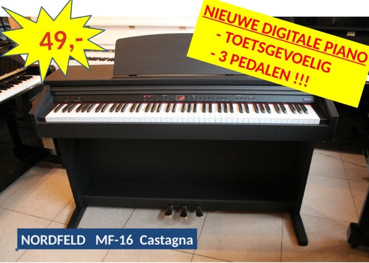 Reserveer nu je huurpiano voor het nieuwe academiejaar!, Musique & Instruments, Pianos, Brillant, Comme neuf, Piano, Noir