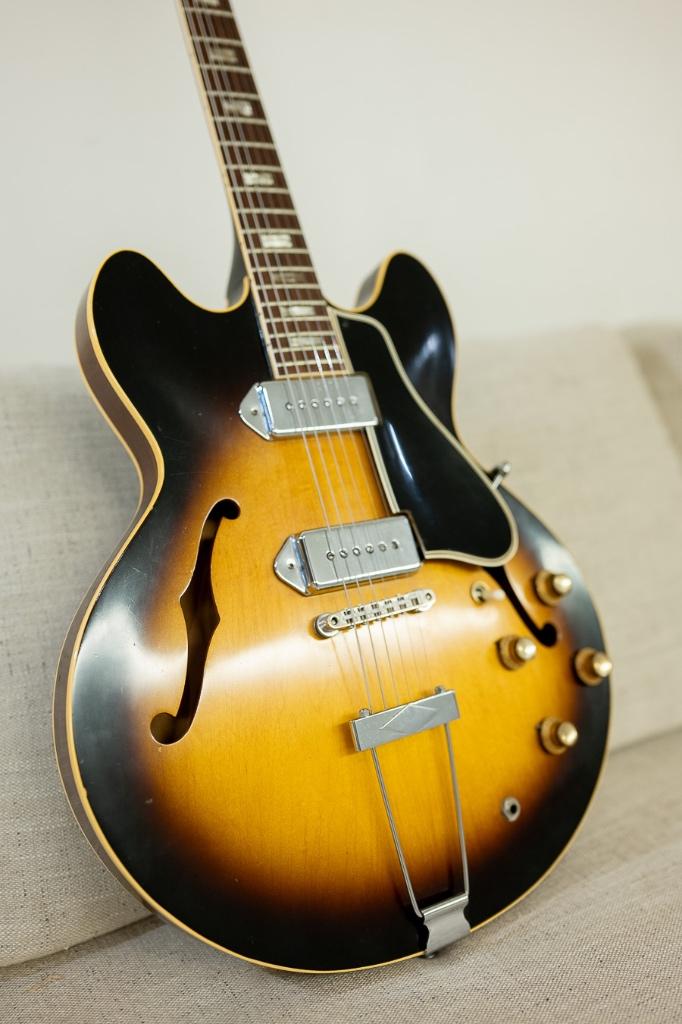 Gibson ES 330 1966 vintage, Ophalen, Zo goed als nieuw, Hollow body, Gibson