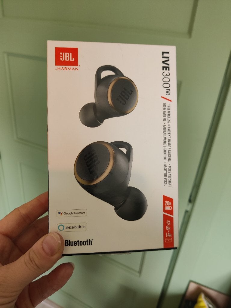 Écouteurs sans fil JBL Live 300, Bluetooth, Intra-auriculaire, Noir, Utilisé