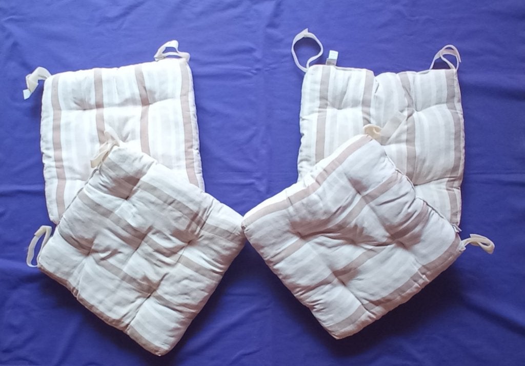 Galettes coussins pour chaises, Maison & Meubles, Beige, Enlèvement, Coussin d'assise, Carré