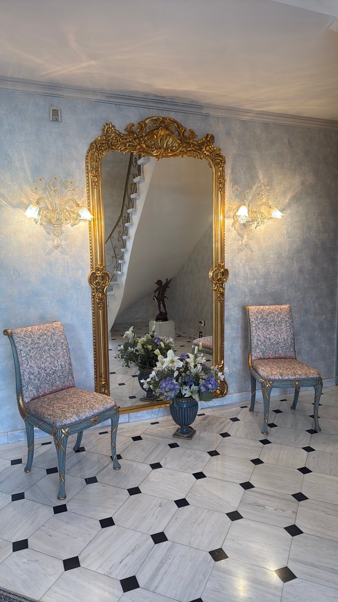 2 chaises Chelini Firenze (Italie) de style Louis XVI, Enlèvement, Comme neuf