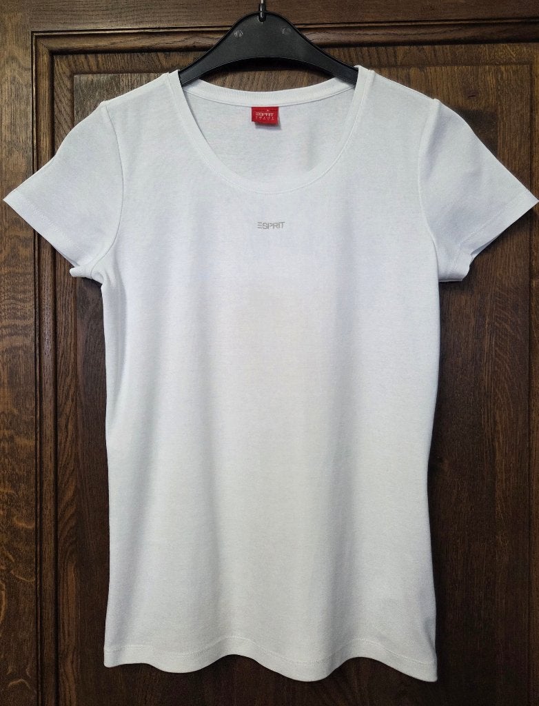 Witte T-shirt van Esprit, L, Kleding | Dames, T-shirts, Ophalen of Verzenden, Zo goed als nieuw