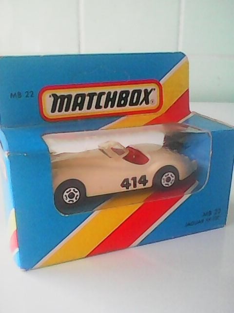 Vintage Matchbox Jaguar XK120 AFHALING LEES BESCHRIJVING, Ophalen, Nieuw, Auto, Matchbox