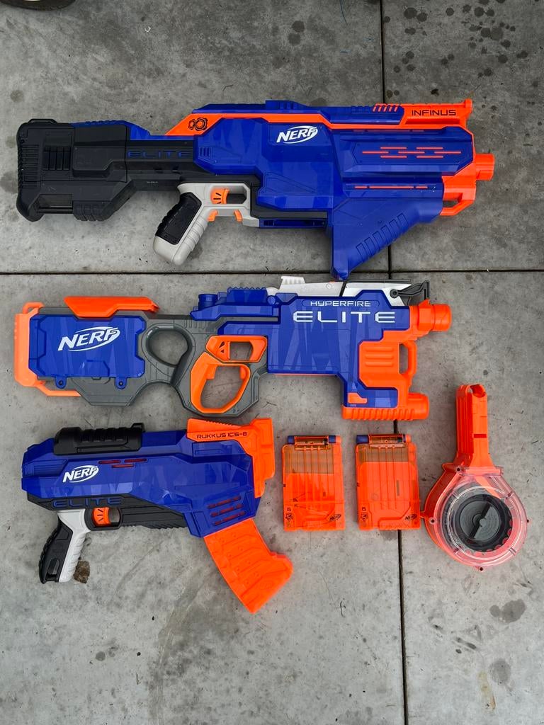Nerf wapens met originele kogels, Ophalen, Zo goed als nieuw
