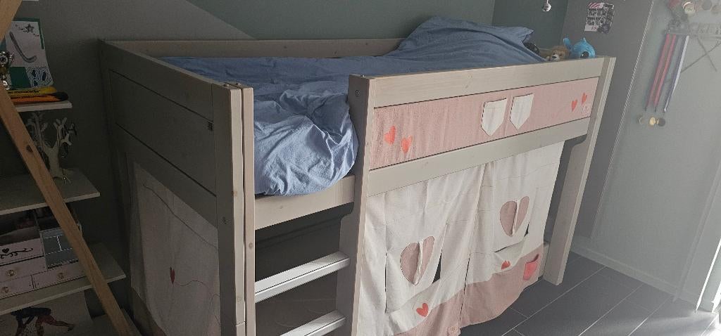 Lifetime hoogslaper met bedlade en lattenbodem, Kinderen en Baby's, Kinderkamer | Stapelbedden en Hoogslapers, Zo goed als nieuw
