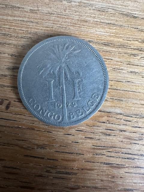 pièce 1 FC Congo Belge 1929 Albert Roi, Timbres & Monnaies, Monnaies | Europe | Monnaies non-euro, Enlèvement ou Envoi, Autres pays