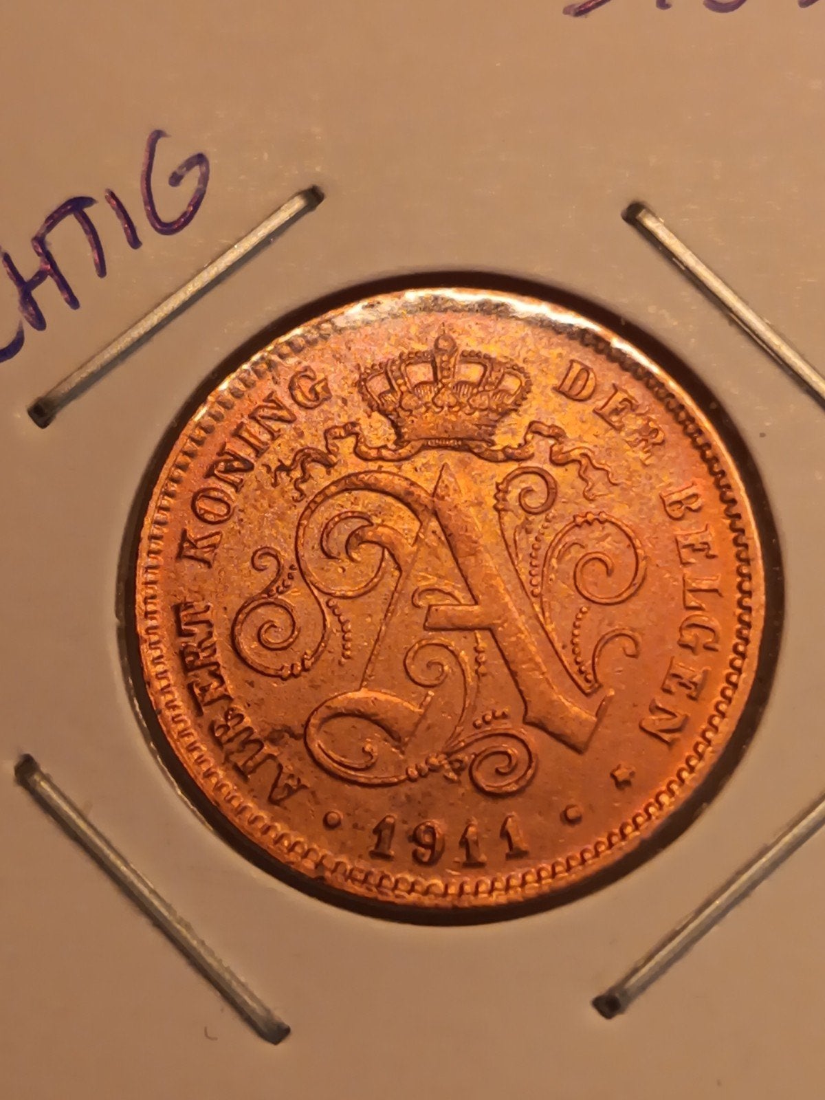 2 centen Albert I, Ophalen of Verzenden
