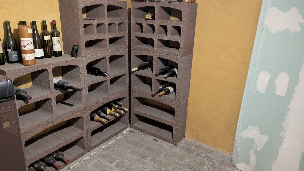 Cellier niche vin tradivin en béton argex, Enlèvement, Utilisé, Autres matériaux, 5 à 15 bouteilles