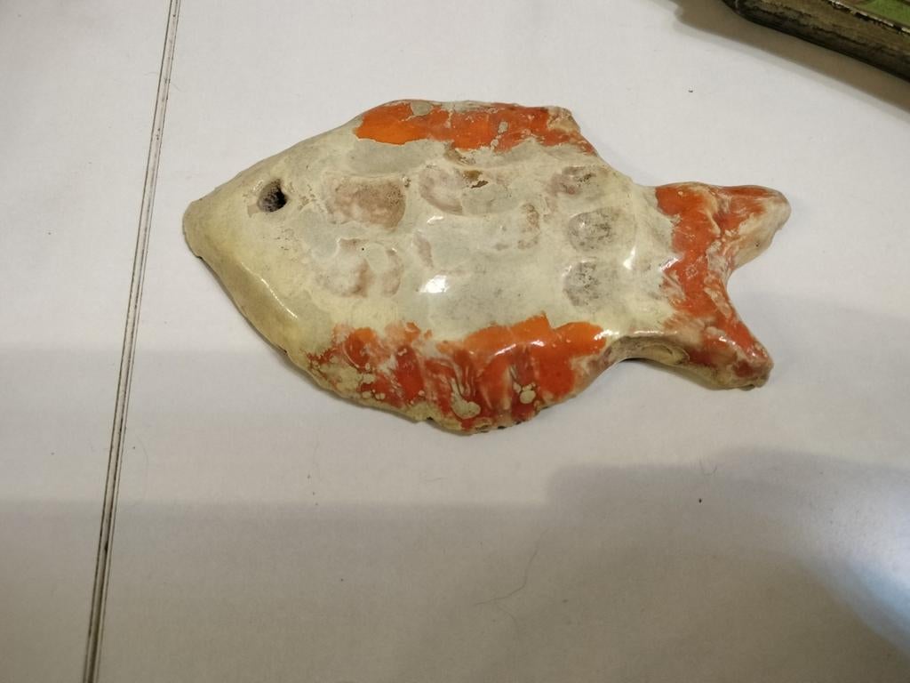 Poisson en céramique a appliquer sur carnage, Antiquités & Art, Enlèvement