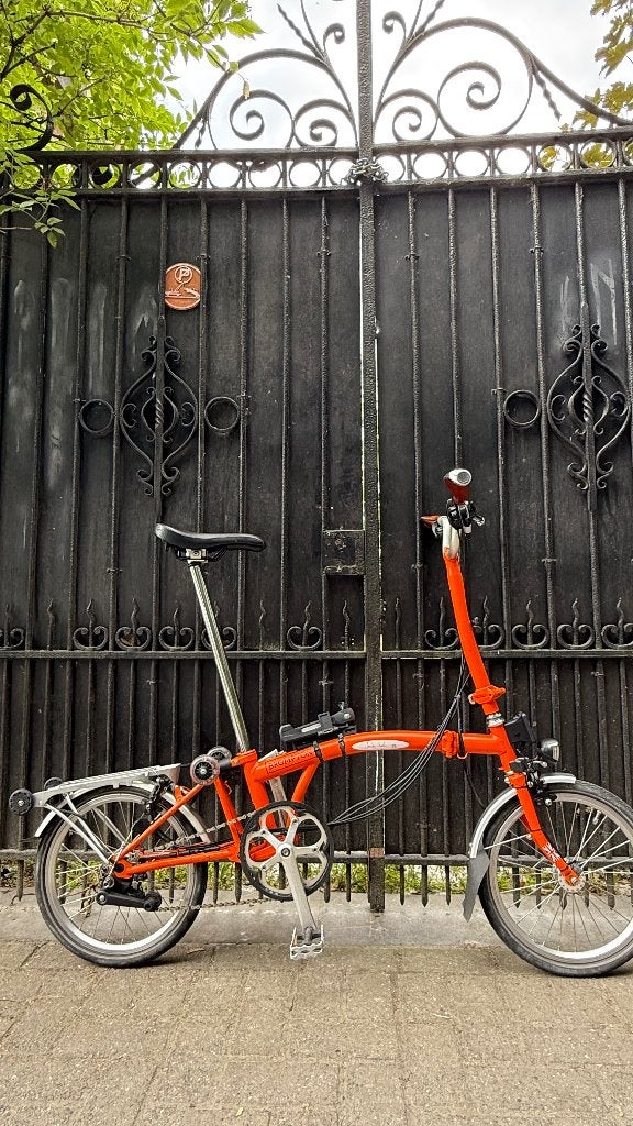 Brompton H6R oranje bagagedrager naafdynamo  6 versnellingen, Ophalen, Brompton, Velgrem, 14 tot 16 inch